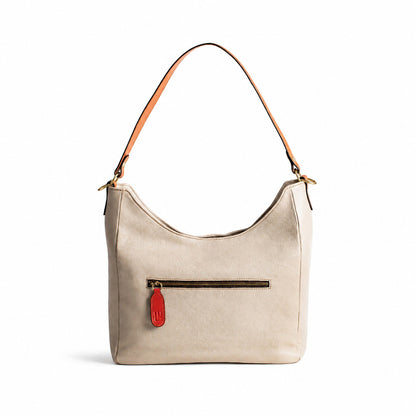 Desirée — Leather Hobo Bag LT Stone