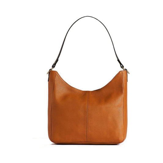 Desirée — Bolso hobo de cuero tan